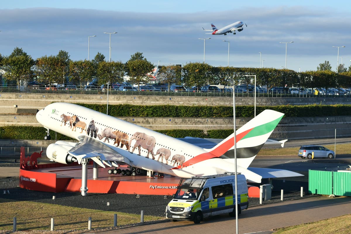 Counter-terror investigation after uranium detected in package at Heathrow