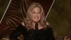 Jennifer Coolidge praised for delivering ‘comedy masterclass’ during hilarious Golden Globes monologue