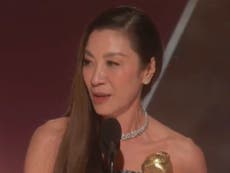 ‘It was a dream come true until I got here’: Michelle Yeoh takes swipe at Hollywood racism in Globes speech