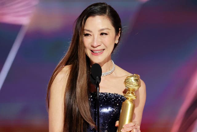 <p>Michelle Yeoh at the Golden Globes </p>