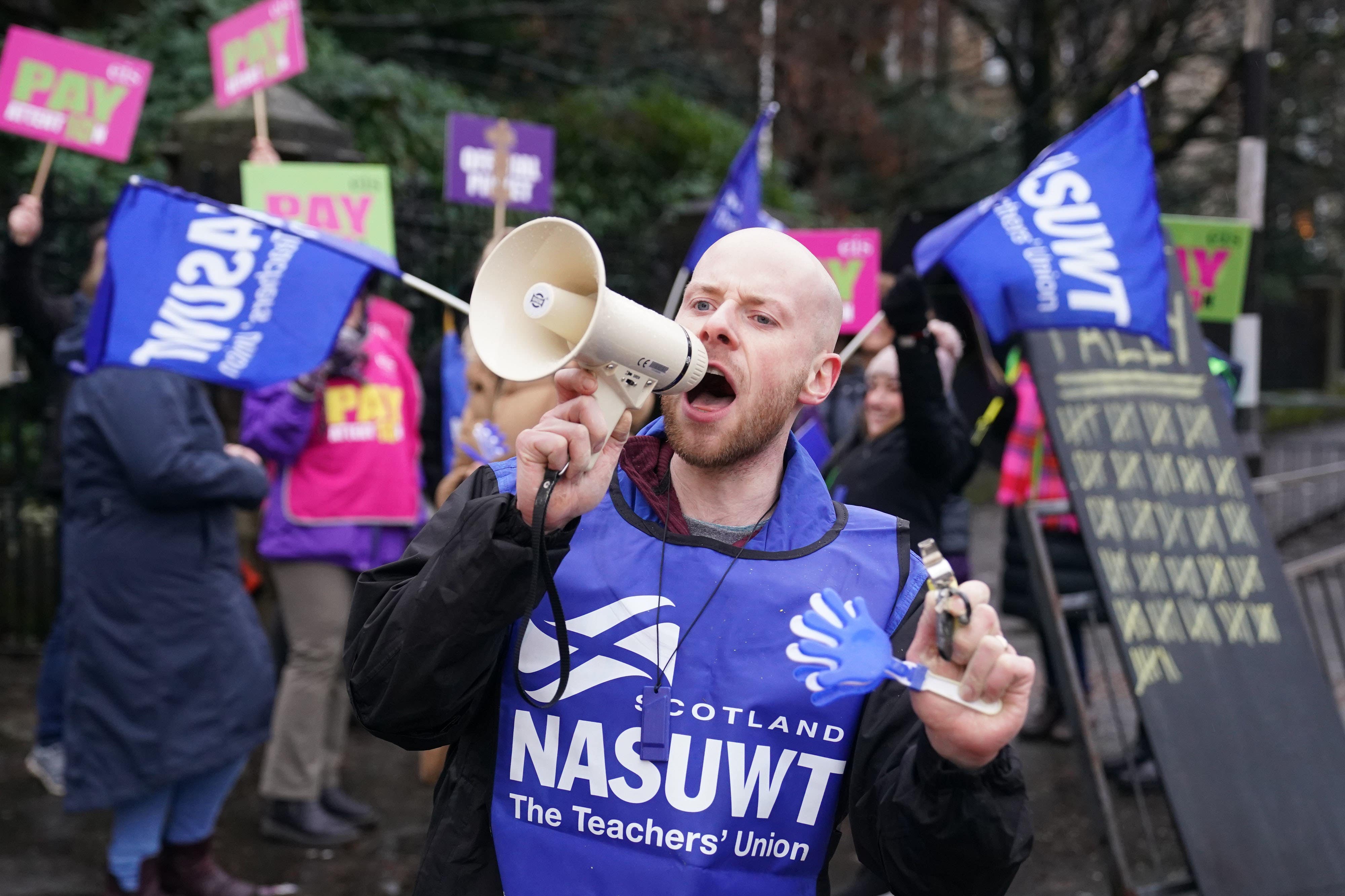 Teachers are taking strike action (Jane Barlow/PA)