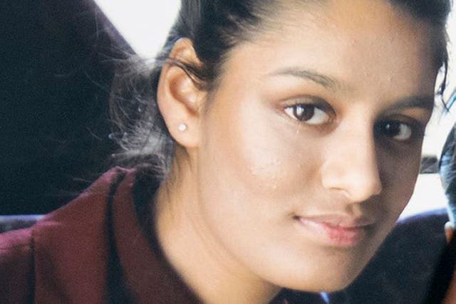 Shamima Begum was just 15 when she travelled to Syria (PA)