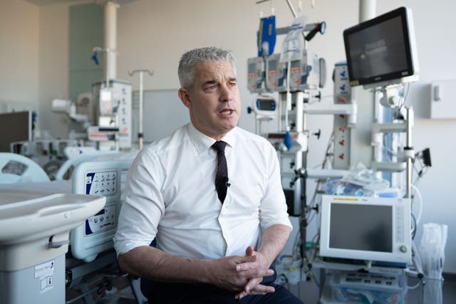 Health Secretary Steve Barclay said he was not subscribed to private healthcare (Stefan Rousseau/PA)