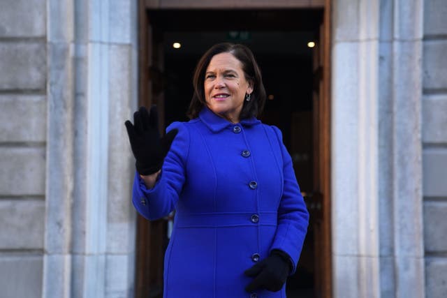 Sinn Fein has pulled out of political talks in Belfast after leader Mary Lou McDonald was not allowed to attend (Brian Lawless/PA)
