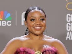  ‘Let me get myself together’: Quinta Brunson distracted by Brad Pitt during Golden Globes speech