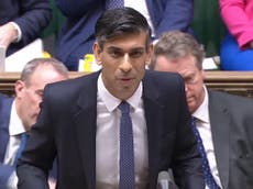 Rishi Sunak – live: Starmer accuses Tories of going from ‘clapping nurses to sacking them’