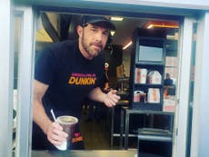 Ben Affleck surprises fans while working at Dunkin’ drive-thru in Massachusetts