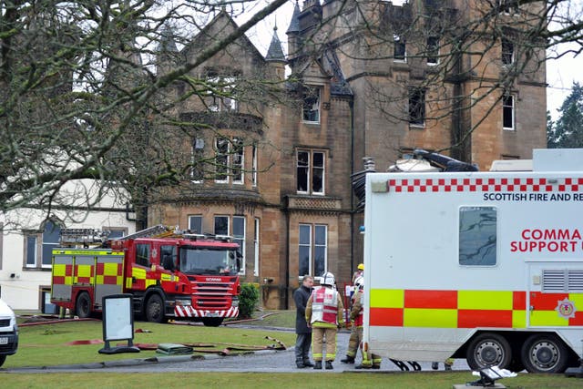 The fire left two men dead (Les Gallagher/The Sun/PA)