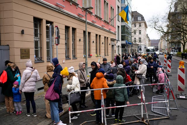 <p>File image: Barriers faced by Ukrainian nationals, such as the lack of a conventional ID, have been removed by banks for tens of thousands of people </p>