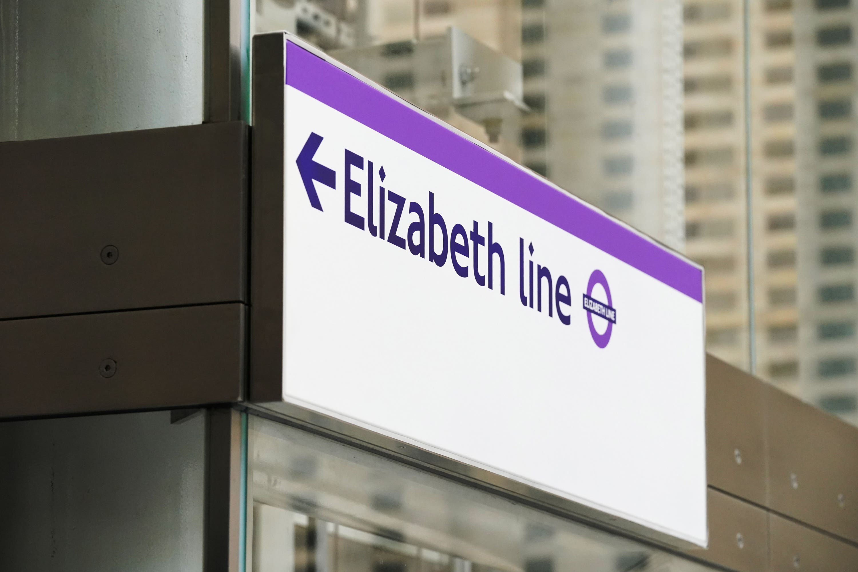 The Elizabeth Line will be disrupted by strike action (Jonathan Brady/PA)