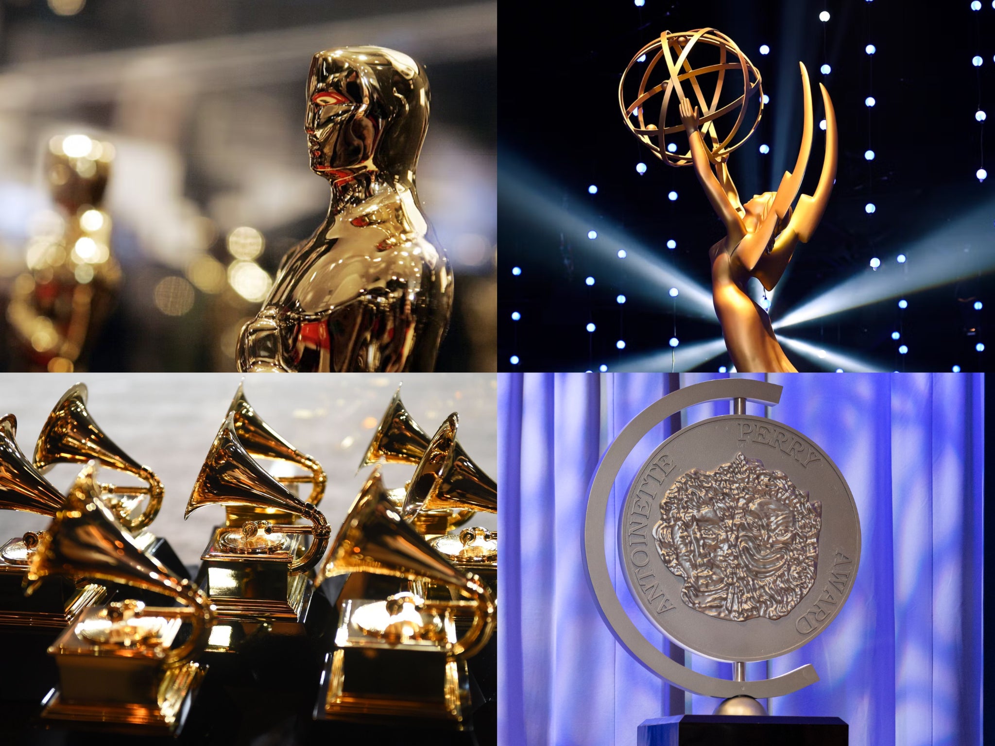 The Oscars, Emmys, Grammys, and Tonys