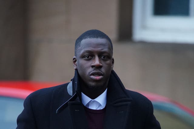 Manchester City footballer Benjamin Mendy (Peter Byrne/PA)