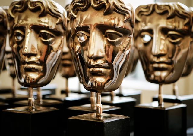 <p>Bafta Awards trophy</p>