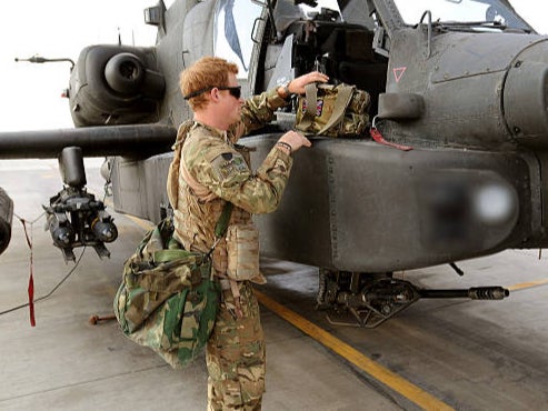 Prince Harry at Camp Bastion in Afghanistan