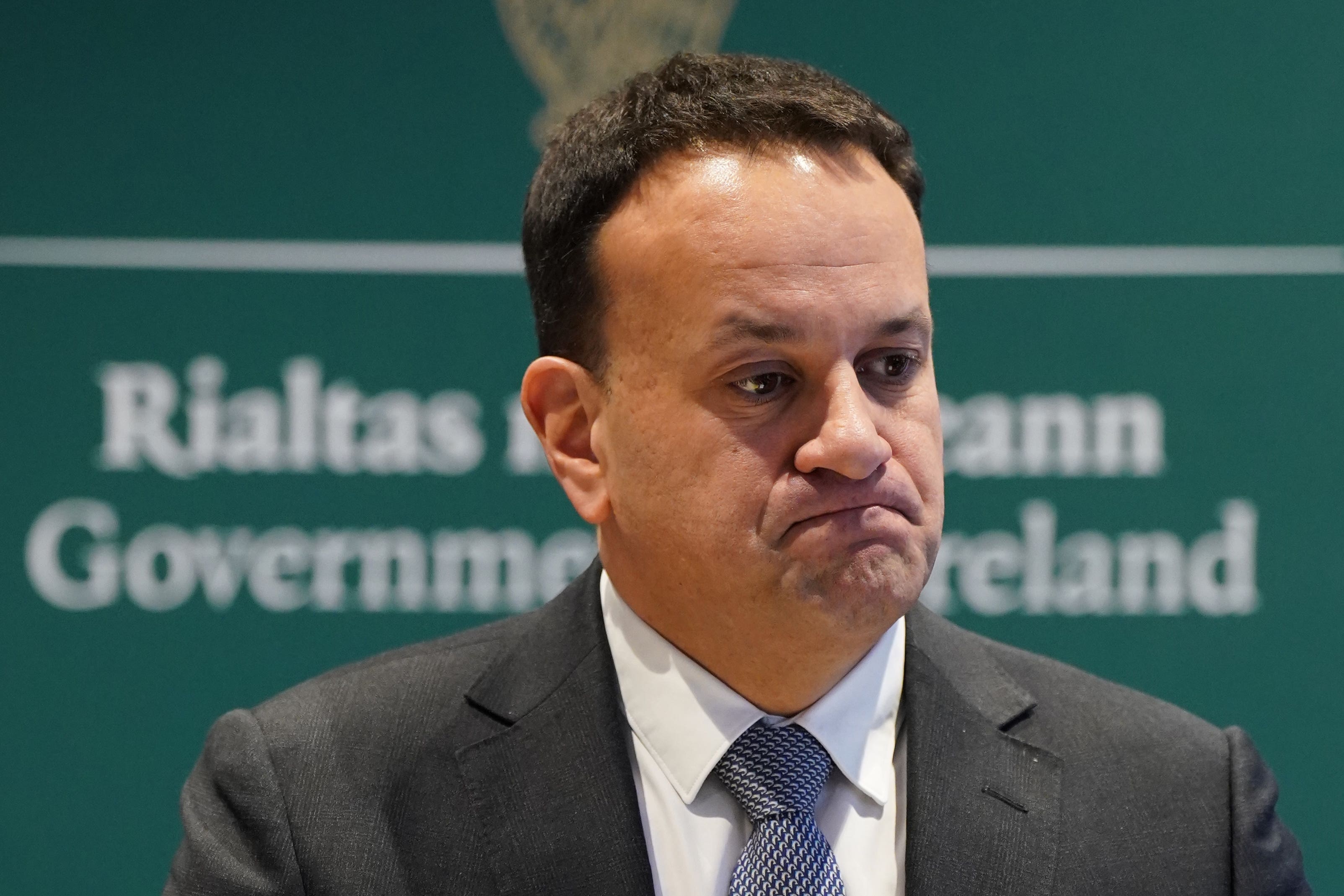 Irish premier Leo Varadkar said he hopes the decision to exclude Mary Lou McDonald from a meeting with Foreign Secretary James Cleverly is not a ‘new precedent’ (Niall Carson/PA)