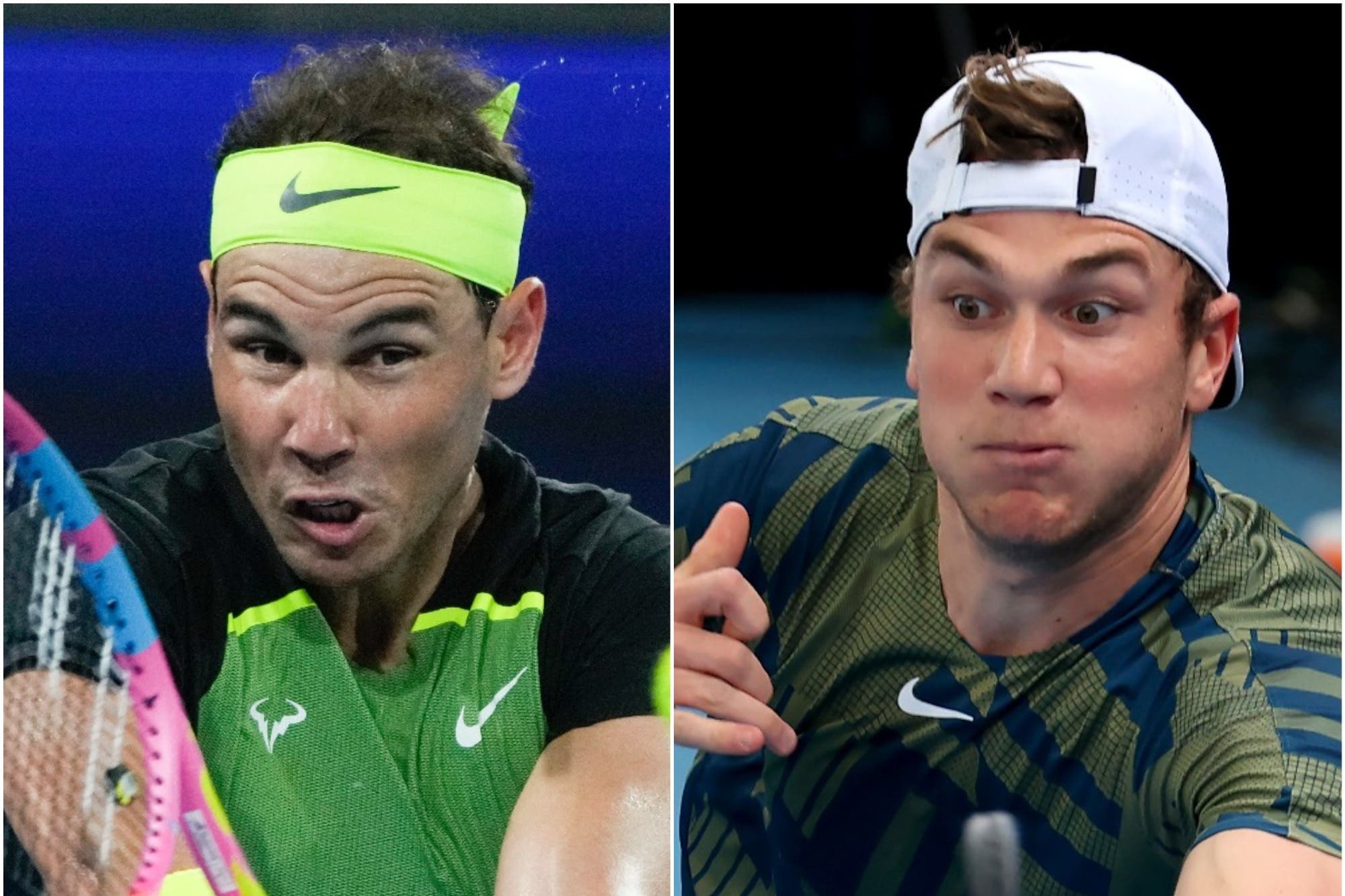 Jack Draper (right) will take on Rafael Nadal in the first round at Melbourne Park (Mark Baker/Kelly Barnes/AP)