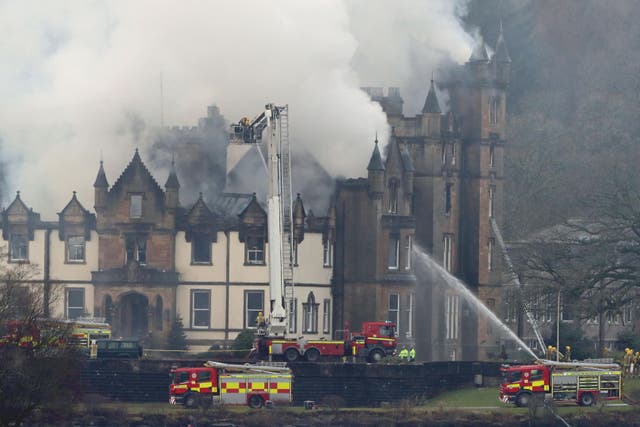 Hannah Munns was staying at the Cameron House Hotel with her husband and then five-year-old when the fire broke out in December 2017 (PA)