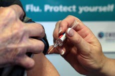 Flu patient numbers in England’s hospitals start to fall after surge
