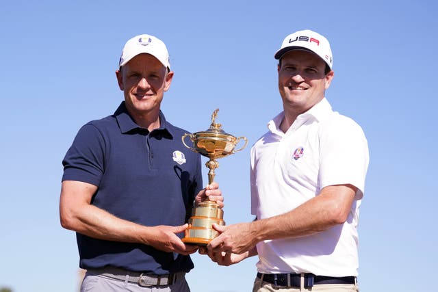 Europe Ryder Cup captain Luke Donald (left) hopes the Hero Cup will help him regain the trophy from USA captain Zach Johnson in Rome (Adam Davy/PA)