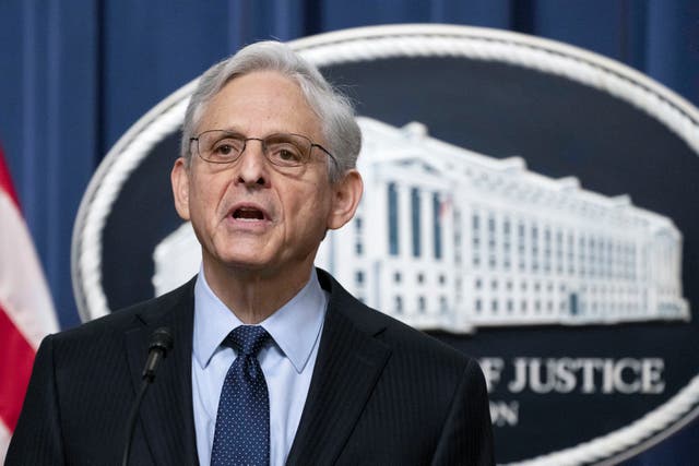 <p>Attorney general Merrick Garland annoucing the appointment on Thursday </p>