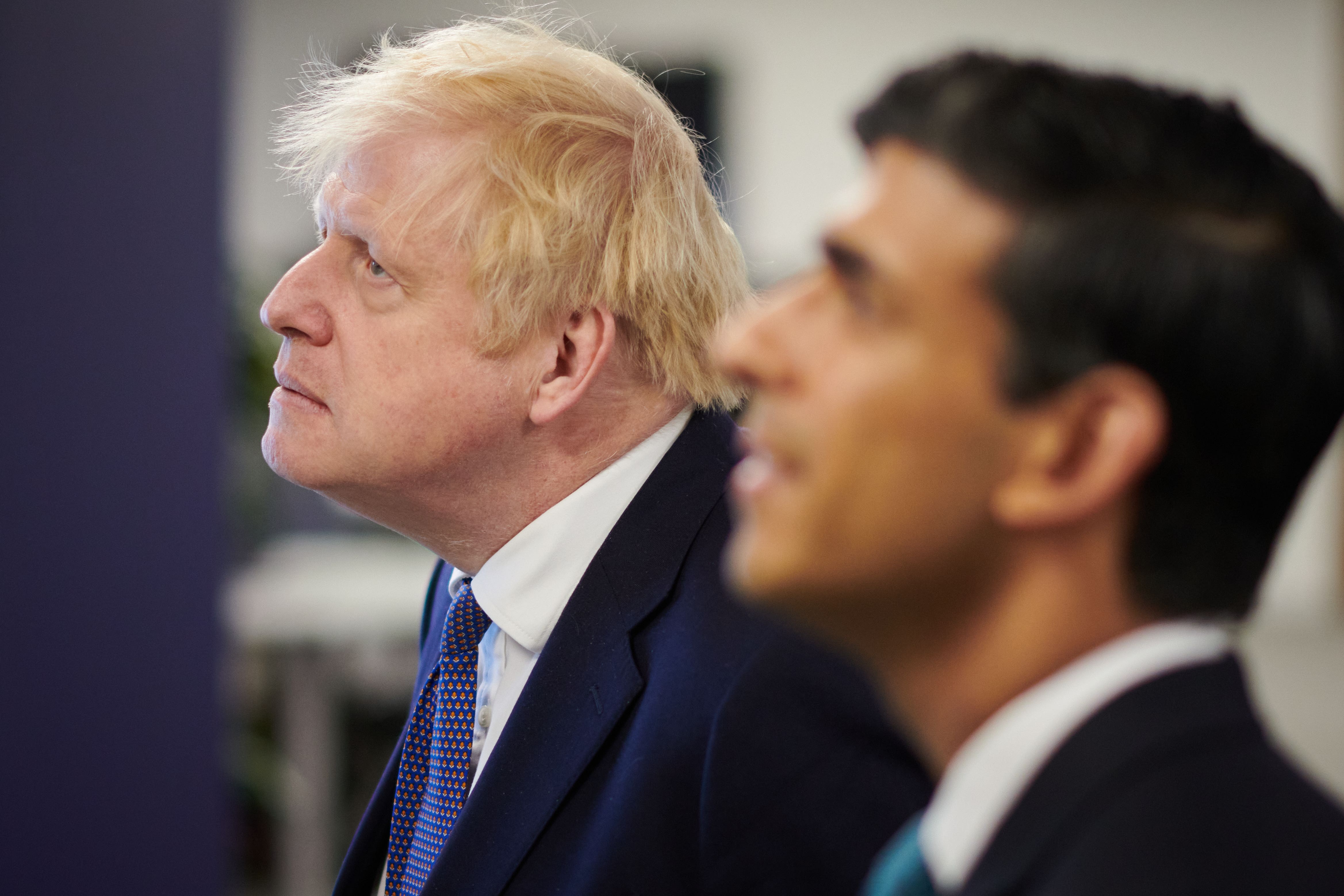 Boris Johnson and Rishi Sunak are at odds on the protocol