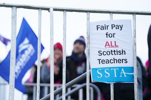 Teachers are planning further strike action in their pay dispute (PA)