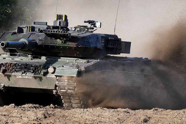 <p>A Leopard 2 tank</p>