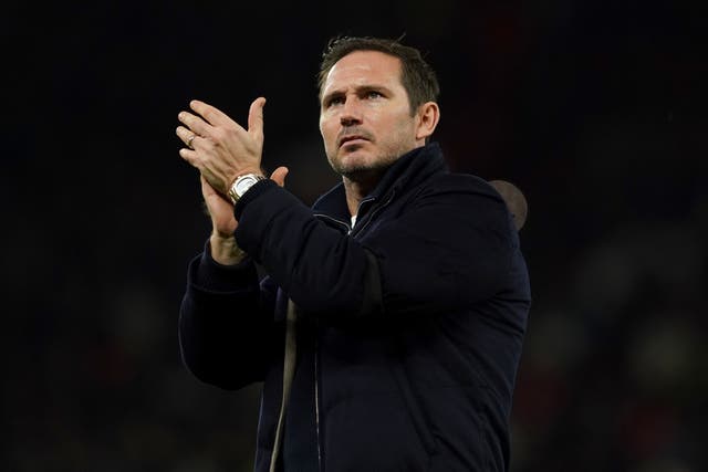 Everton manager Frank Lampard (Martin Rickett/PA)