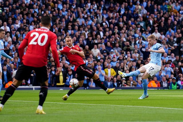 United and City will meet in the 188th Manchester derby on Saturday (Martin Rickett/PA)