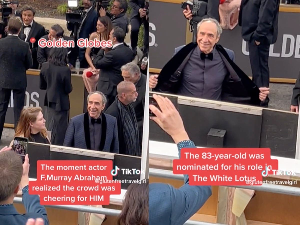 Video captures F Murray Abraham&rsquo;s &lsquo;wholesome&rsquo; surprised reaction to Golden Globe fan cheers