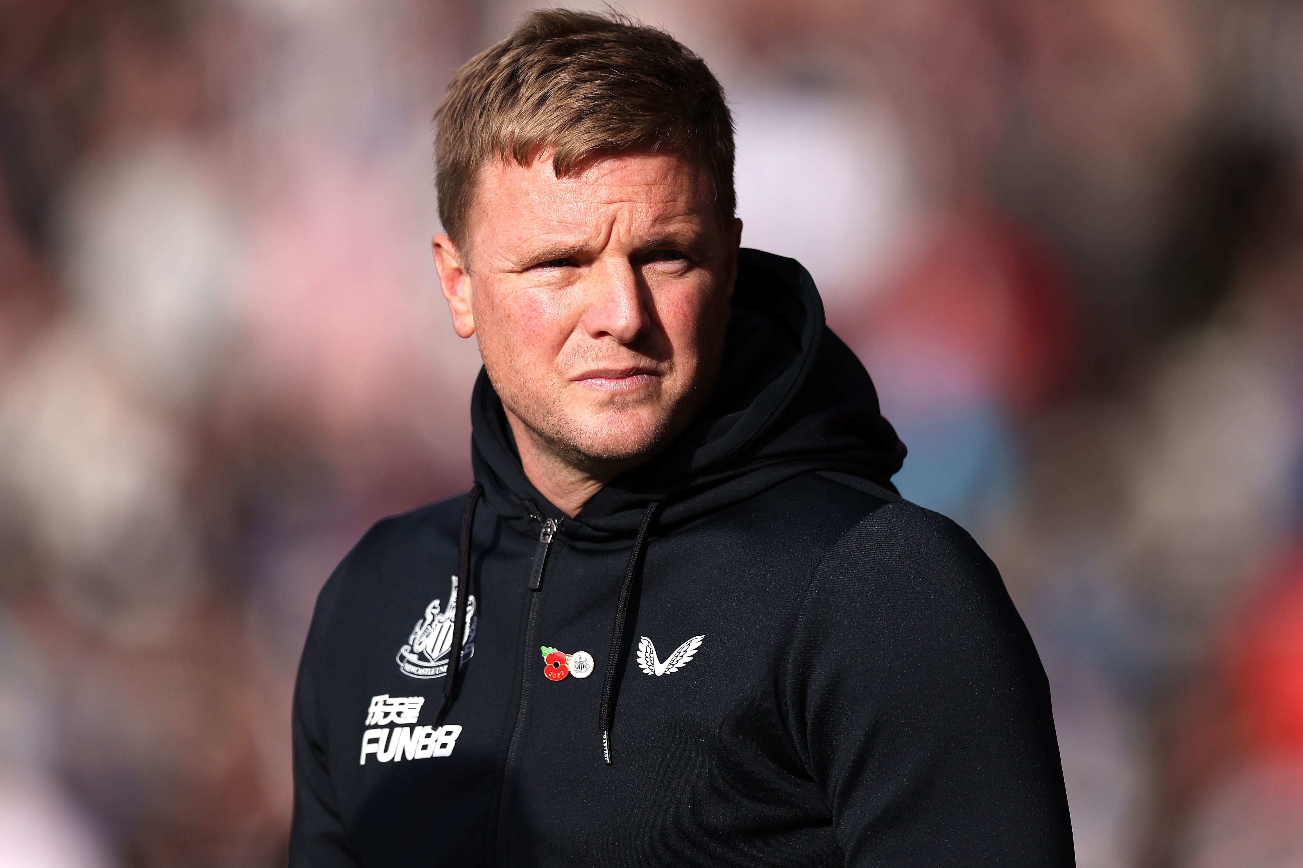Newcastle head coach Eddie Howe is wary of the threat posed by Fulham (Steven Paston/PA)