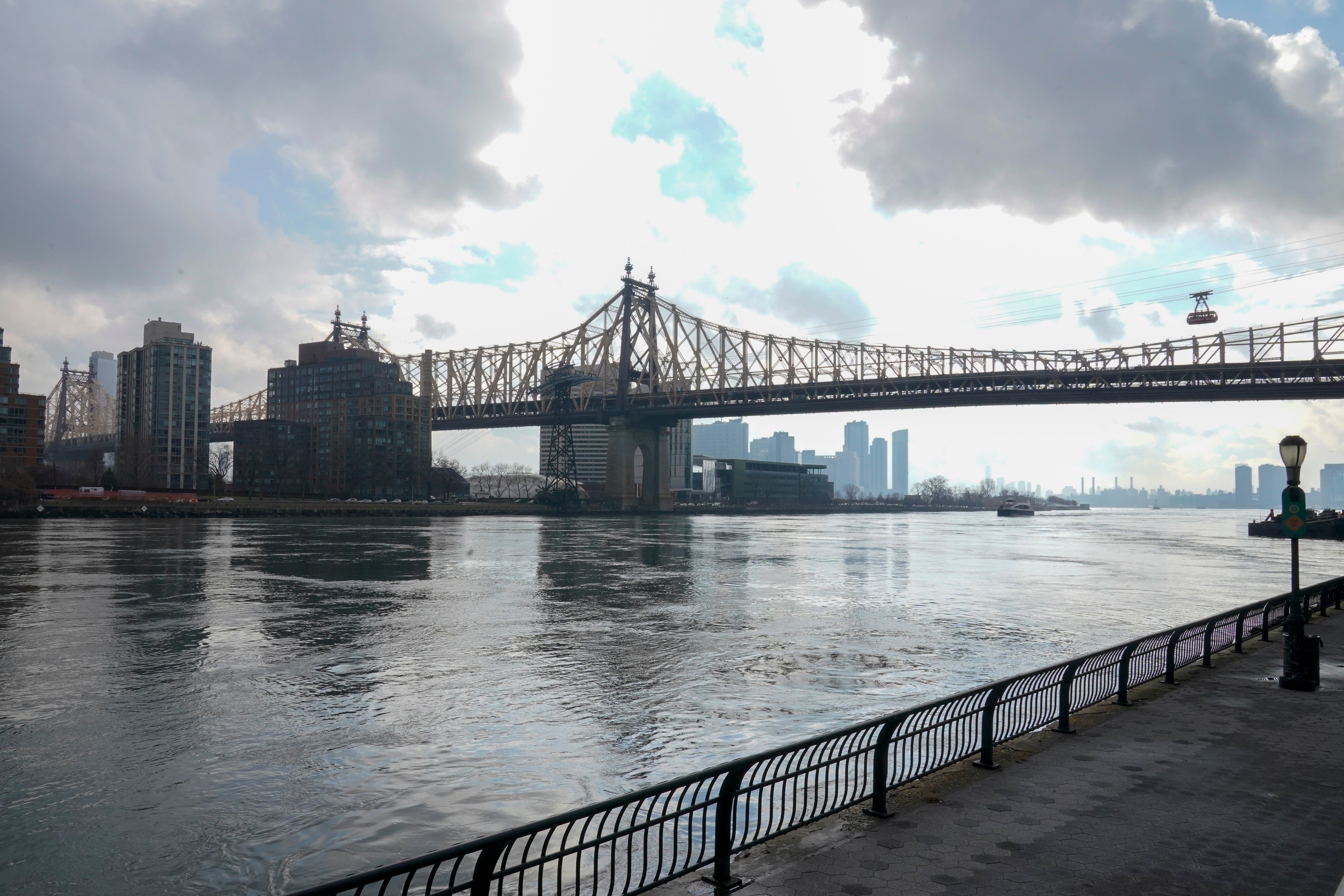 The East River, where Mr Godfrey jumped in and went missing, is over 16 miles long