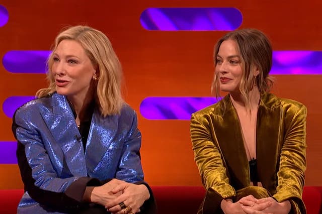 <p>Blanchett and Robbie appeared together on ‘The Graham Norton Show’ on Friday (13 January)  </p>