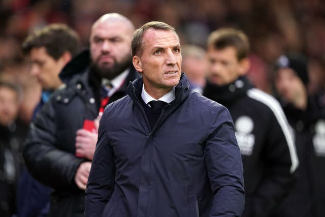 Brendan Rodgers is under no illusions about the size of the task facing Leicester (Mike Egerton/PA)