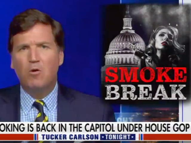 <p>Tucker Carlson was mocked on Twitter for asking why tobacco is considered so dangerous</p>