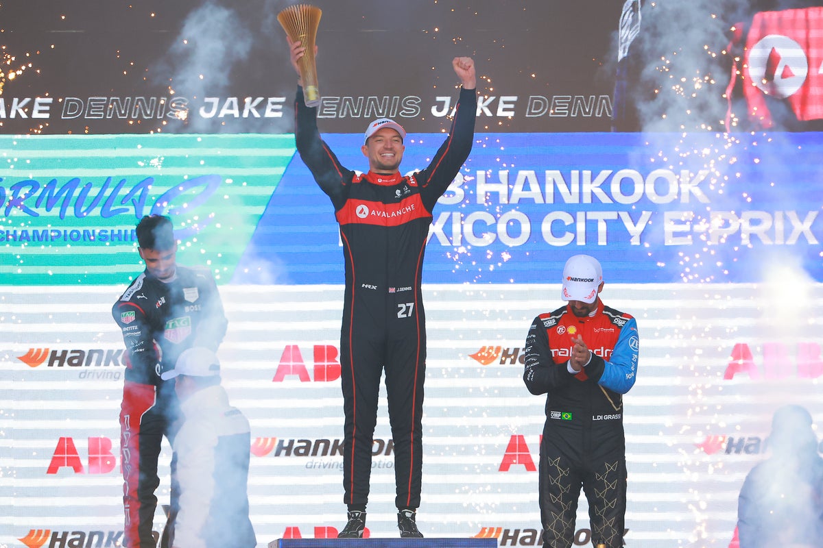 Jake Dennis storms to victory at opening Formula E race of new season in Mexico