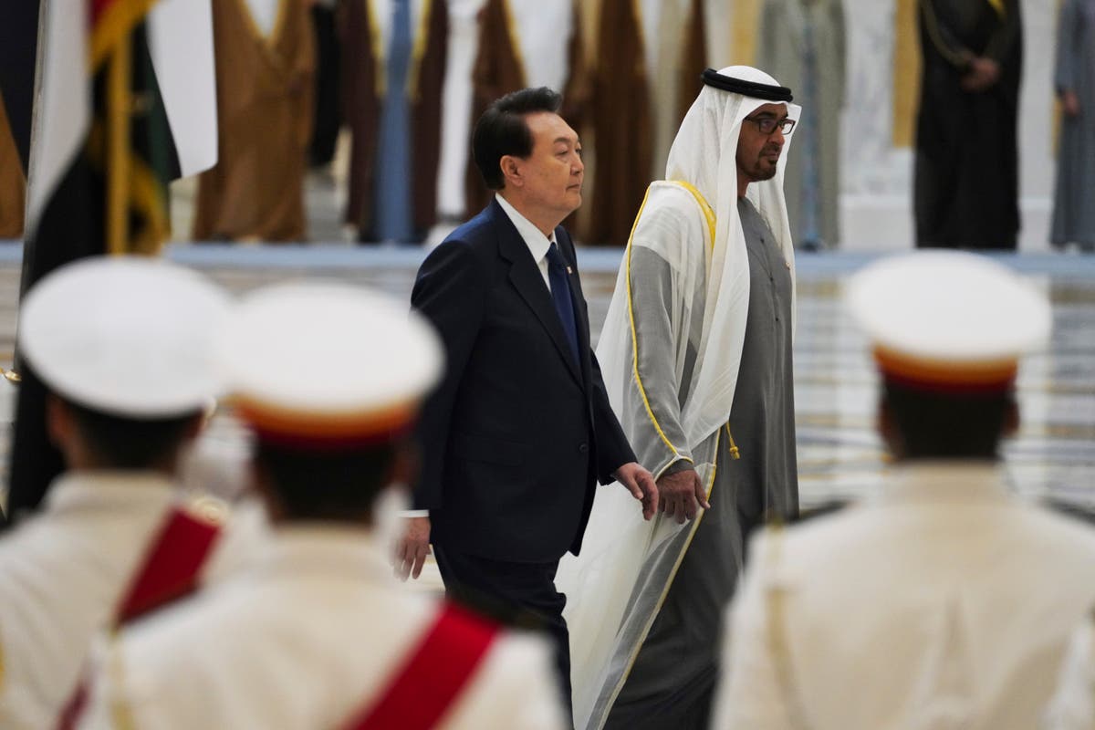 South Korean president travels to UAE, seeks arms sales