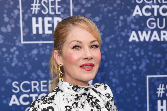 <p>Christina Applegate at the Screen Actors Guild Awards in 2020</p>