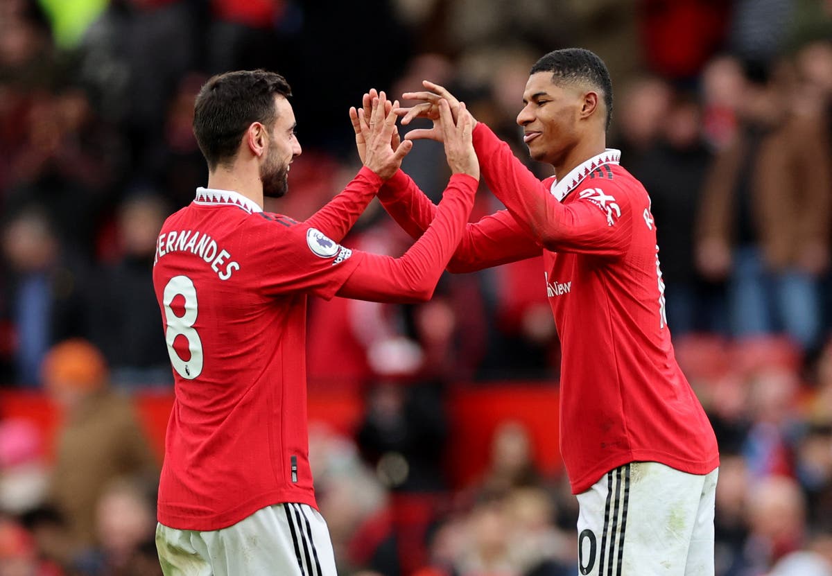 Bruno Fernandes explains why Man United forward Marcus Rashford is among  'best players in the world' | The Independent