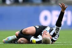 Bruno Guimaraes leaves pitch in tears to give Newcastle fresh concern