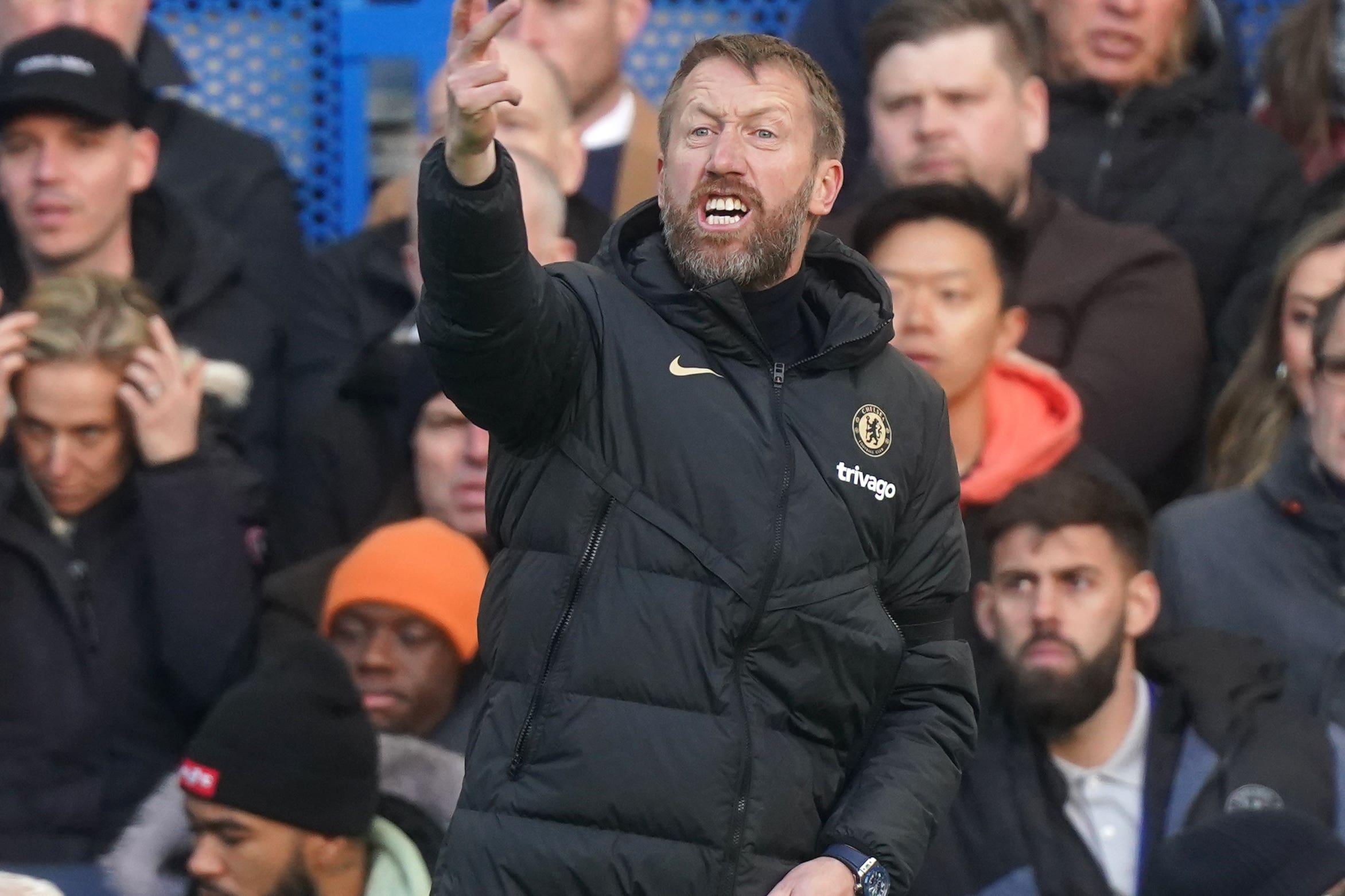 Graham Potter saw his team win for just the second time since October (Mike Egerton/PA)