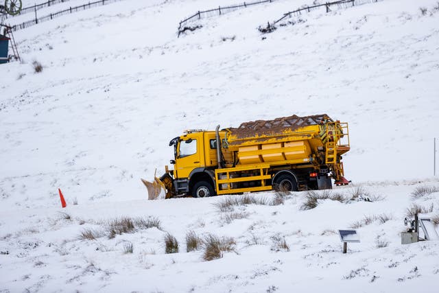 There are warnings of snow (Paul Campbell/PA)