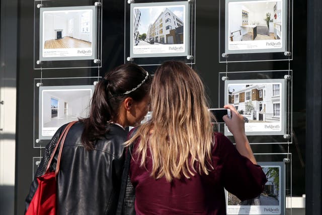 The average price tag on a home jumped by £3,301 in January, according to Rightmove (Yui Mok/PA)