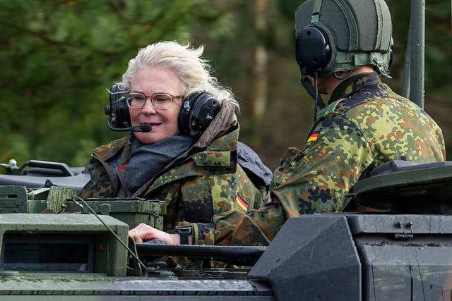 <p>German former defence minister, Christine Lambrecht</p>