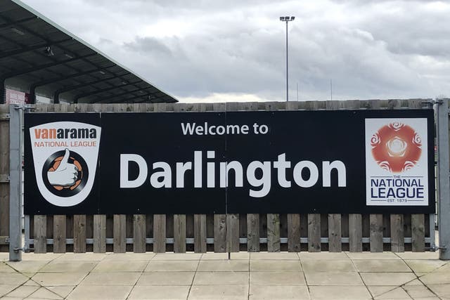 Darlington have banned a fan who shouted misogynistic abuse at a female official (Damian Spellman/PA)