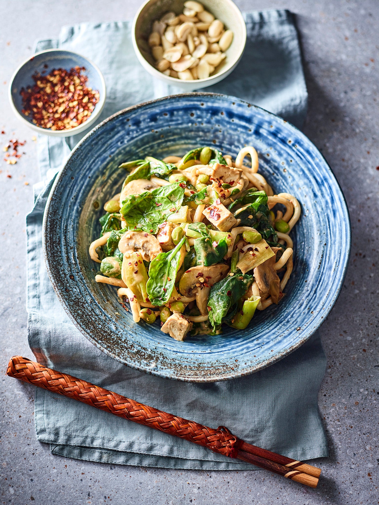 These Indonesian-inspired noodles are packed full of protein, folate and vitamin K