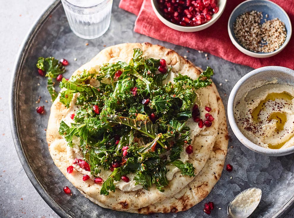 <p&gtThese harissa and kale flatbreads are a tasty alternative to lunchtime sandwiches </p>