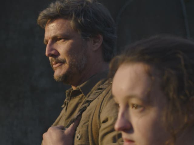 <p>Pedro Pascal and Bella Ramsey in The Last of Us</p>