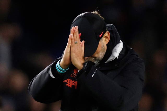 <p>Jurgen Klopp apologised to Liverpool supporters after the defeat </p>