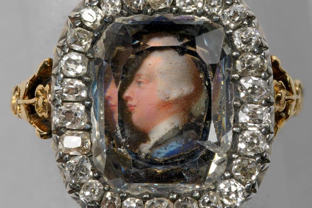 Jeremiah Meyer, Ring with a miniature of George III (PA)1761.